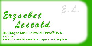 erzsebet leitold business card